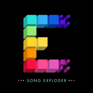 Song Exploder logo of colorful blocks forming the letter E