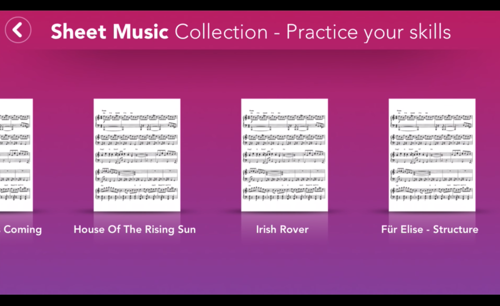 Simply Piano Sheet Music Library