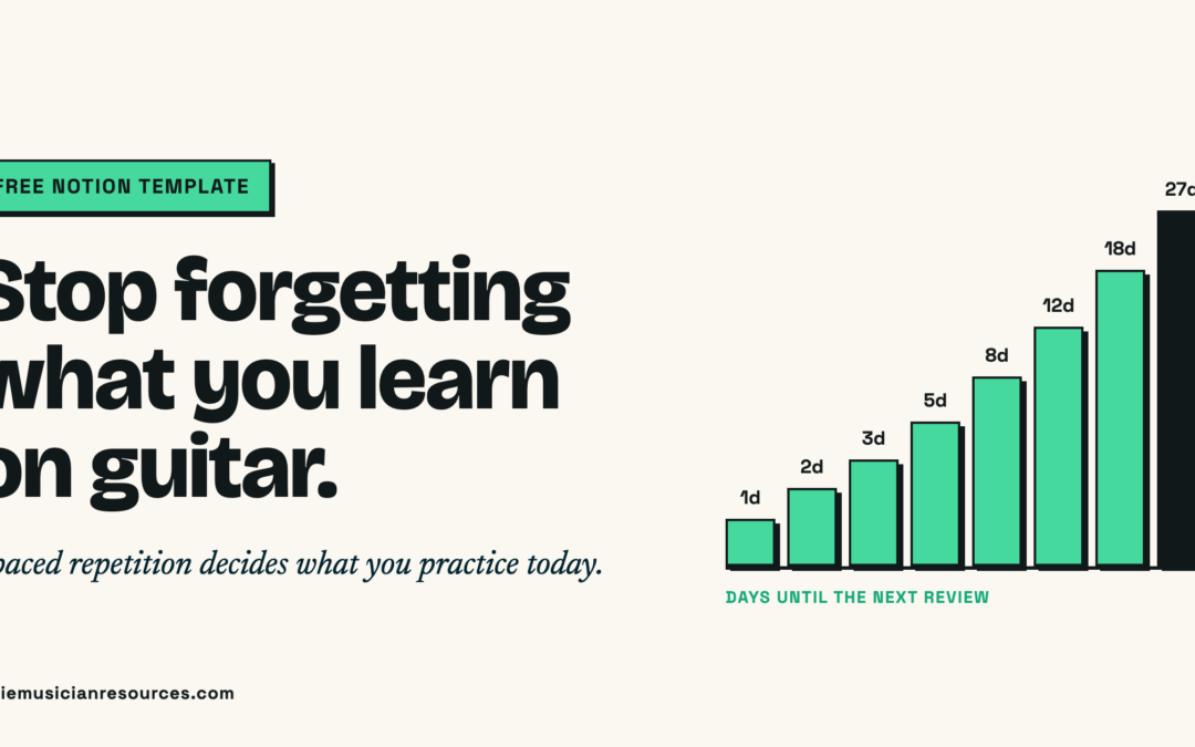 Free Guitar Practice Tracker (Notion Template + Guide)