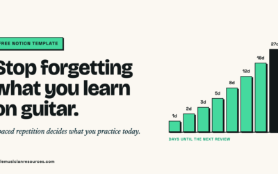Free Guitar Practice Tracker (Notion Template + Guide)